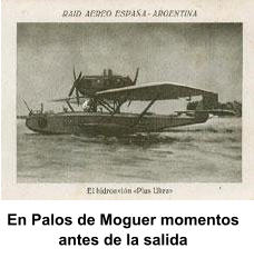 En Palos de Moguer momentos antes de la salida